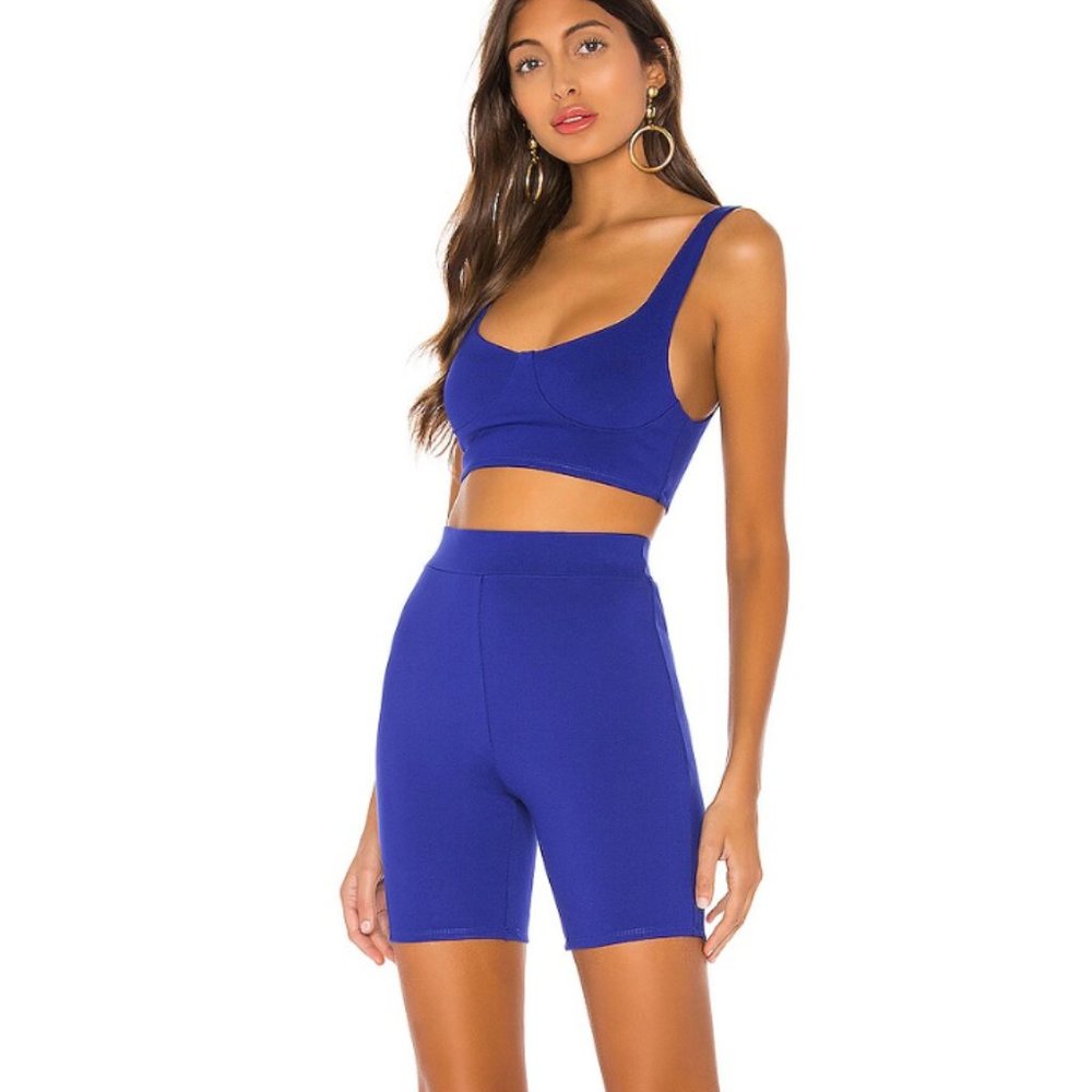 SUPERDOWN ISABEL BIKER SHORT MATCHING SET